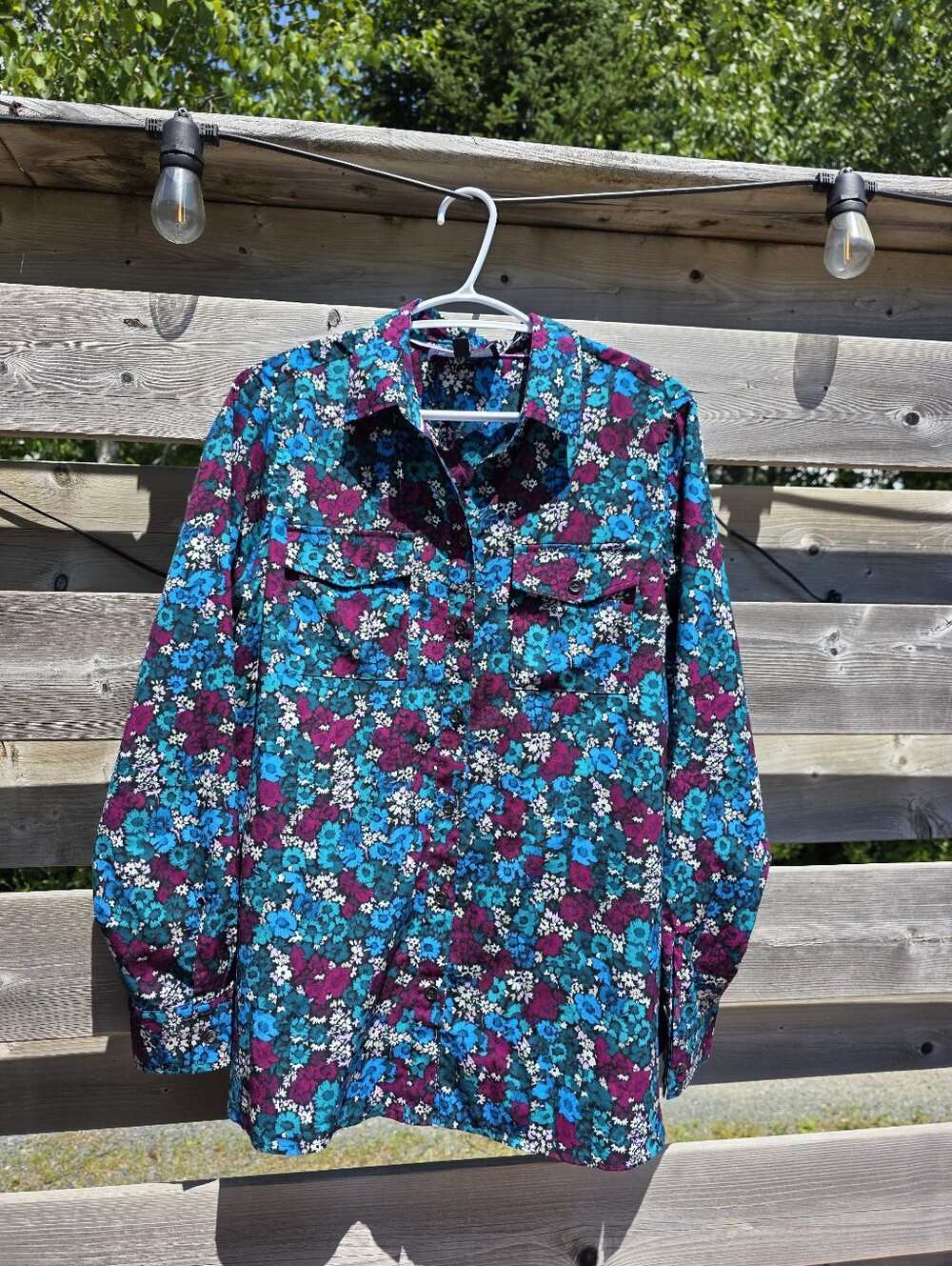 Floral Button-Up Blouse | Size Medium - Picture 3 of 11